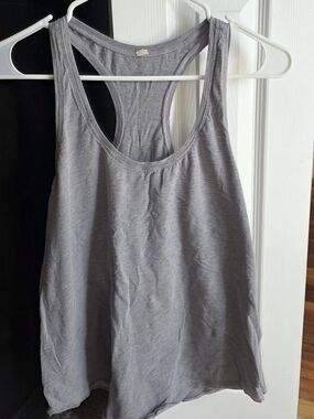 CRZ YOGA Gray Racerback Tank